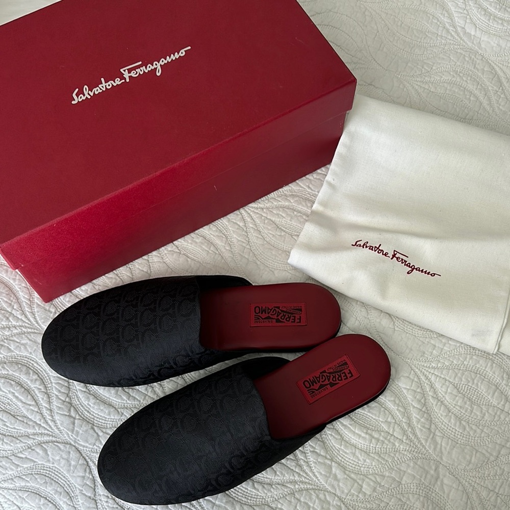 FERRAGAMO Nazzareno Gancini Men’s Slippers